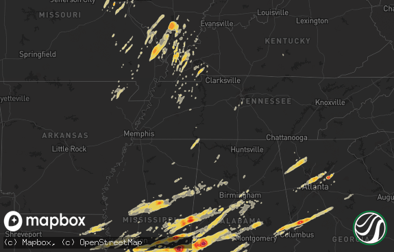 Hail map preview on 04-15-2011