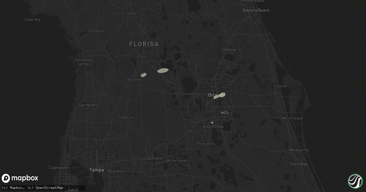 Hail map in Bushnell, FL on April 15, 2014