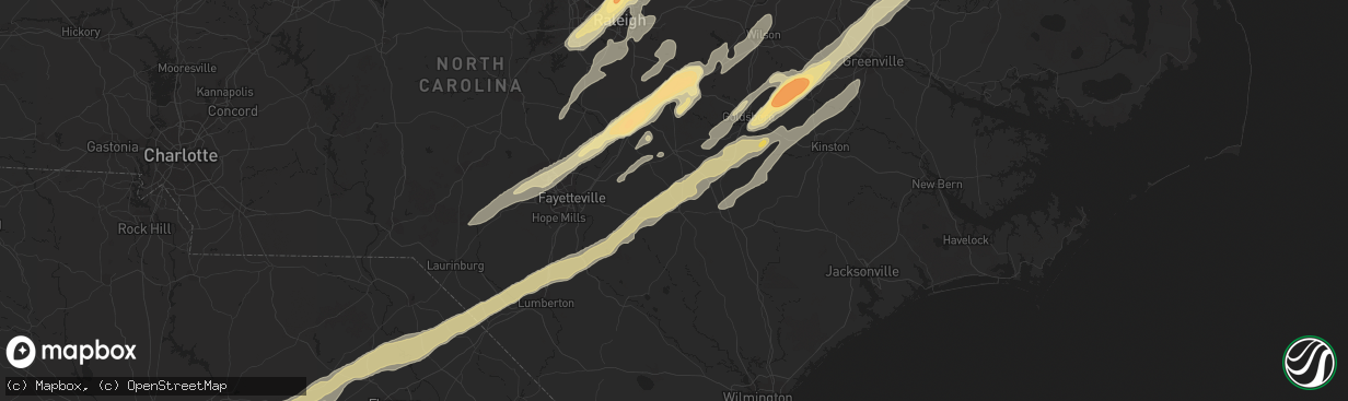 Hail map in Conway, SC on April 16, 2011