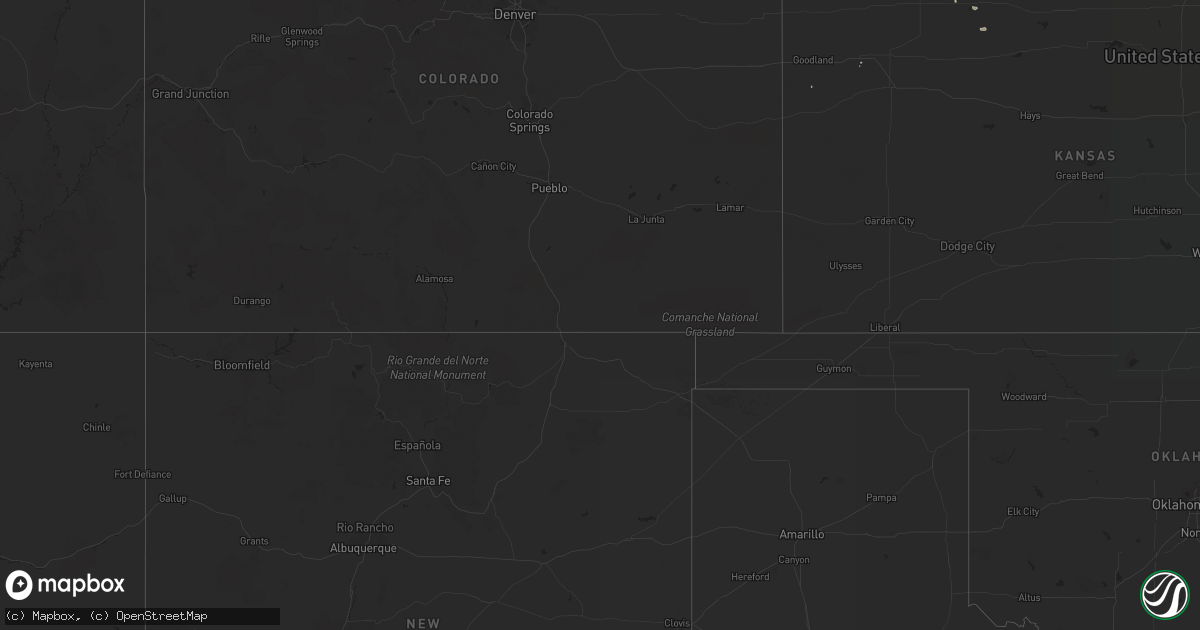 Hail map on April 16, 2019