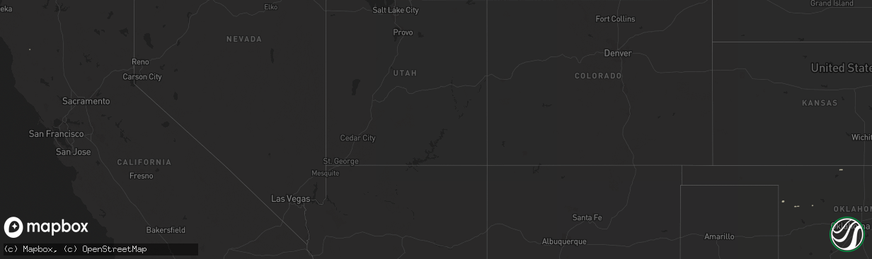Hail map in Kansas on April 16, 2020