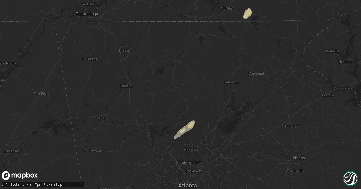 Hail map in Marion, NC on April 17, 2012