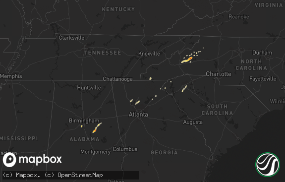 Hail map preview on 04-17-2012