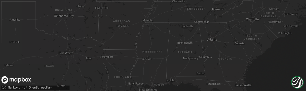 Hail map in Kentucky on April 18, 2011
