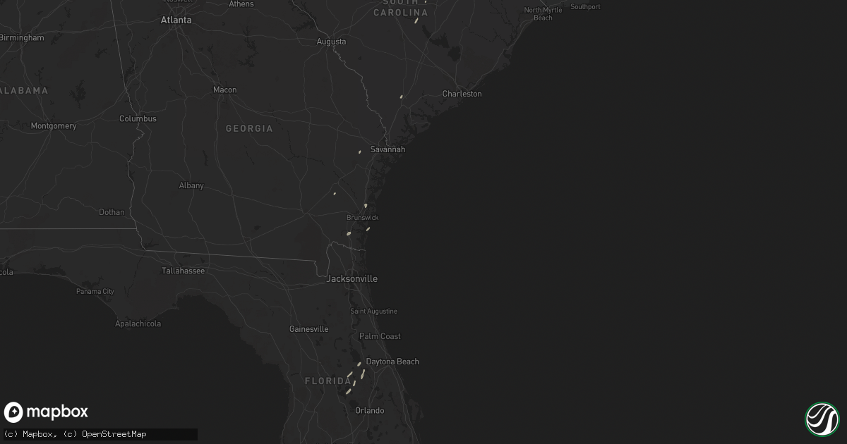 Hail map in Florida on April 19, 2019