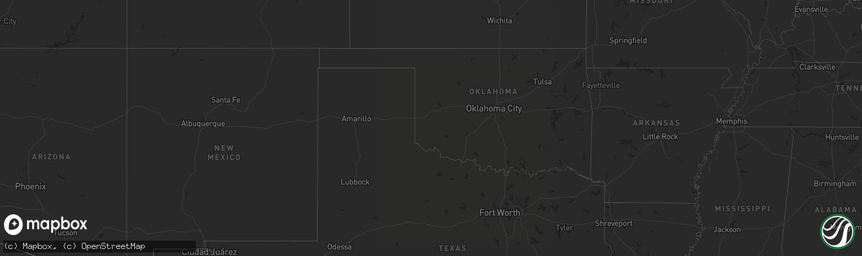 Hail map on April 19, 2019