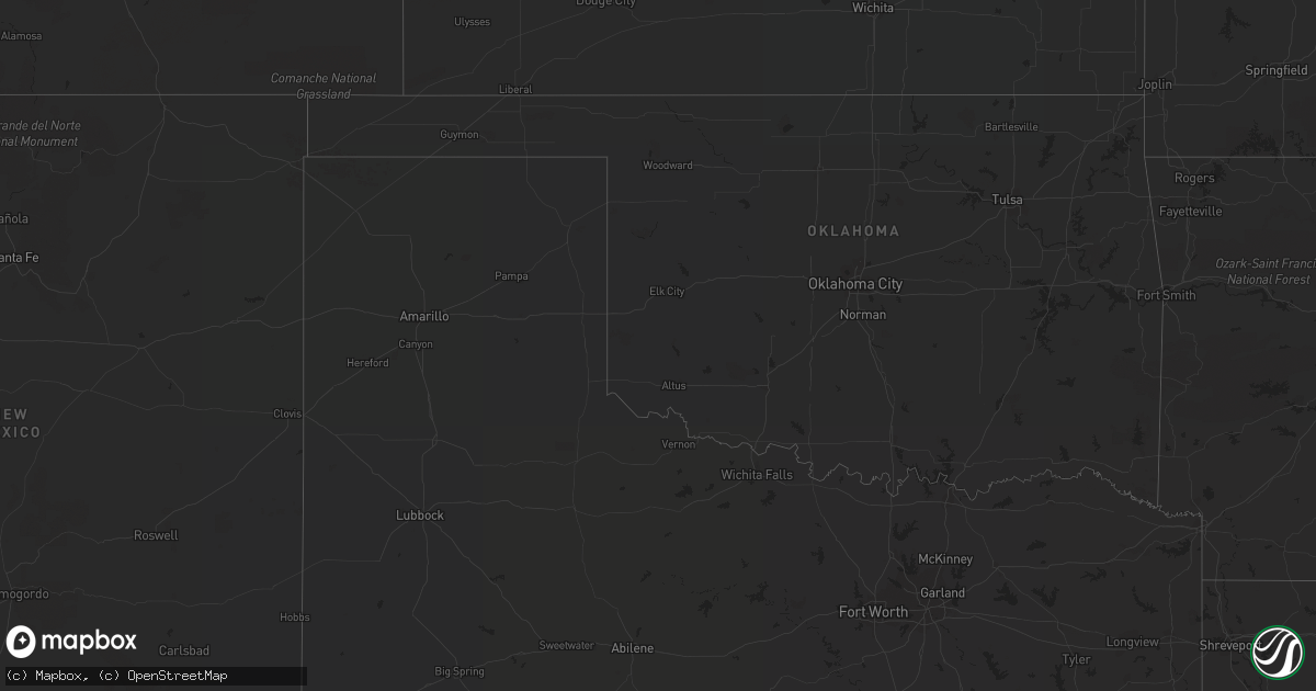 Hail map on April 19, 2019