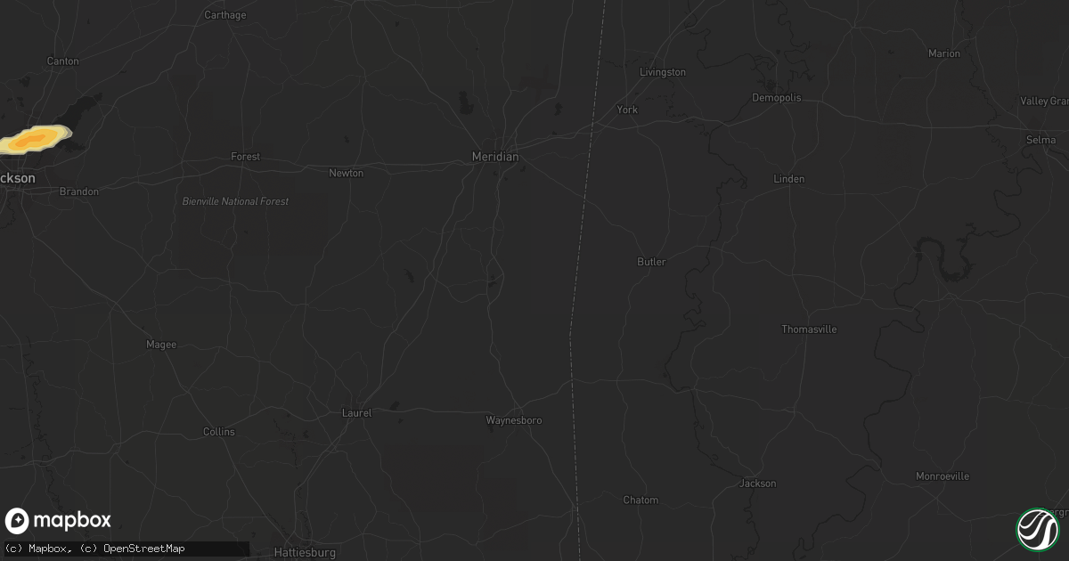 Hail map in Oxford, MS on April 20, 2011