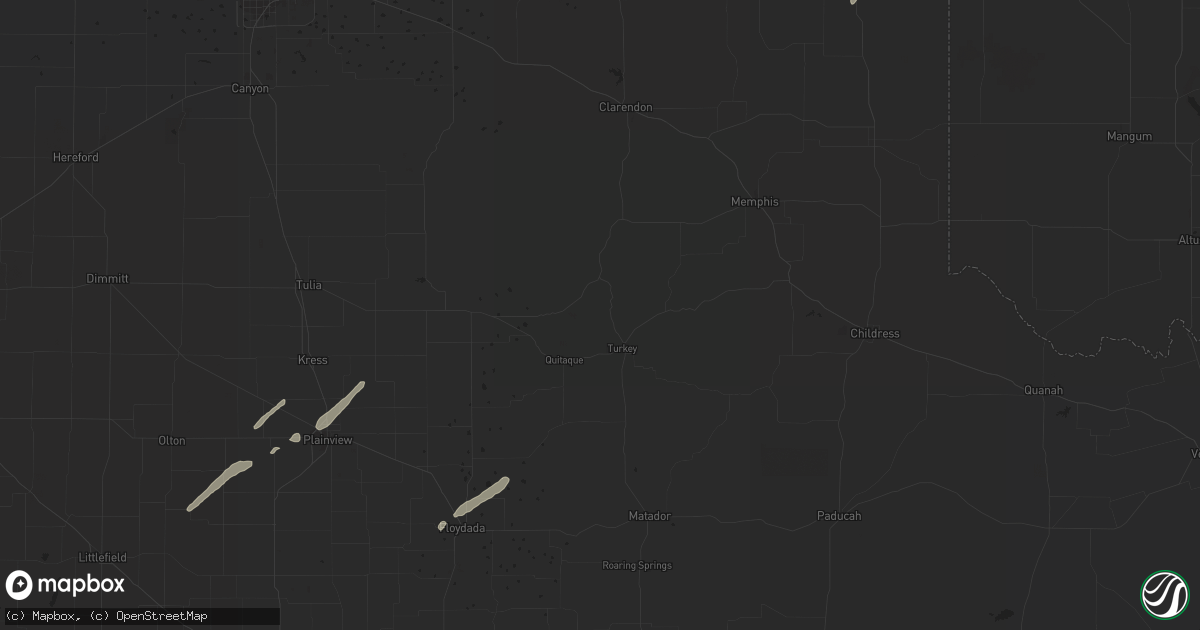 Hail map in Portales, NM on April 20, 2018