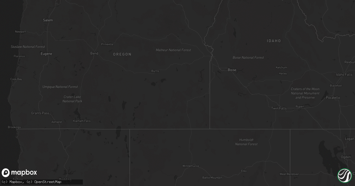 Hail map in Nevada on April 22, 2012
