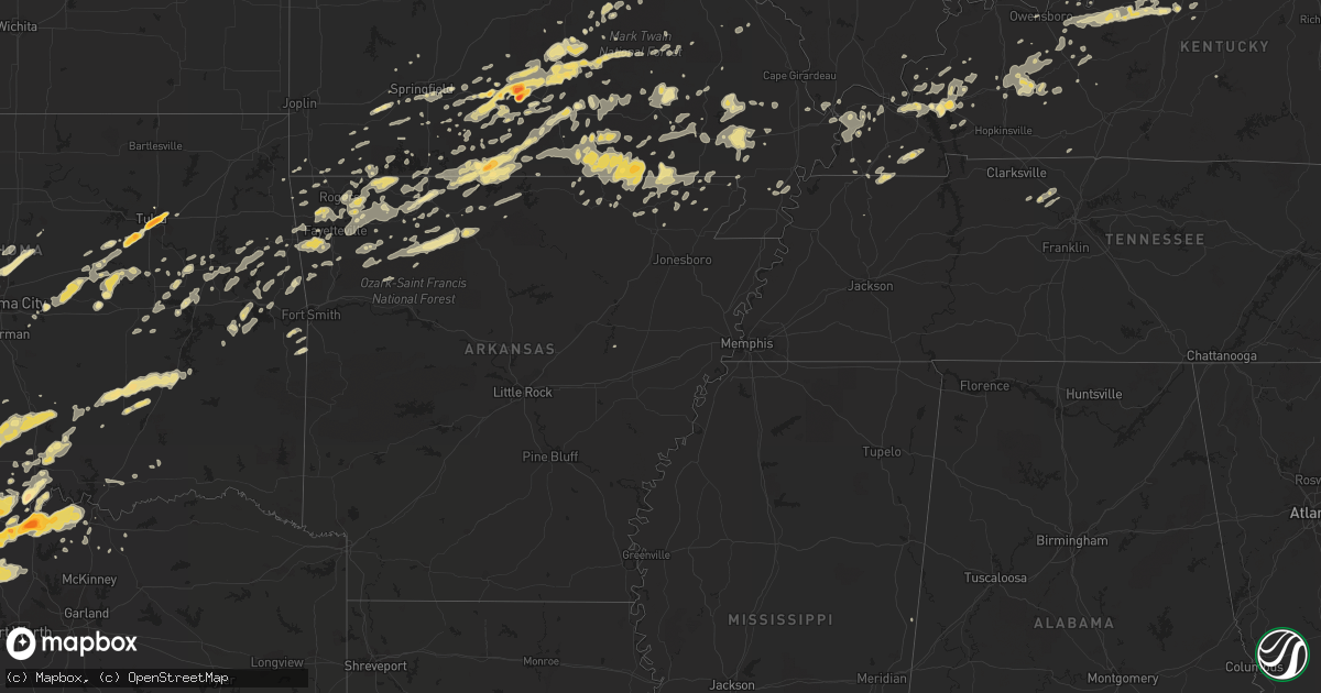 Hail map in Oklahoma on April 23, 2011