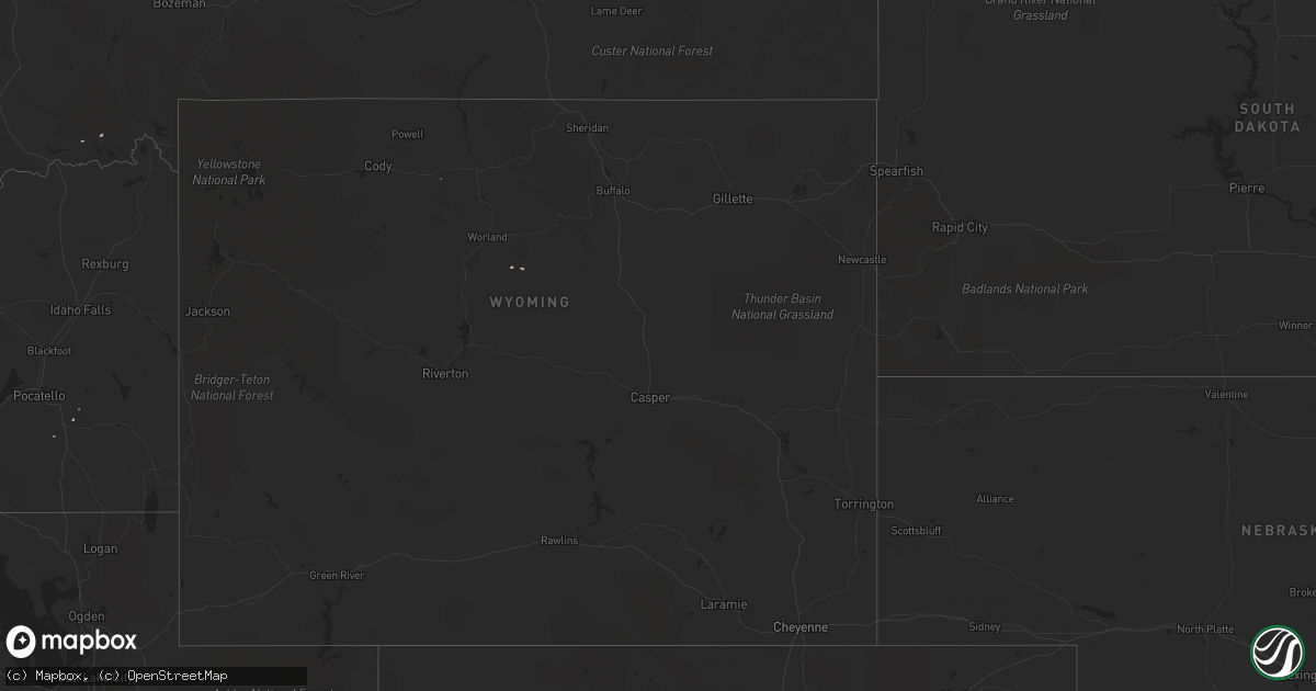 Hail map on April 24, 2012