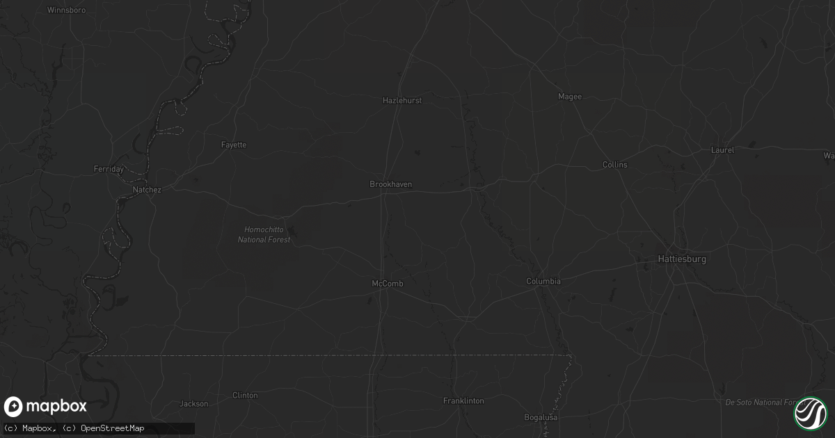 Hail map in Hot Springs National Park, AR on April 25, 2011