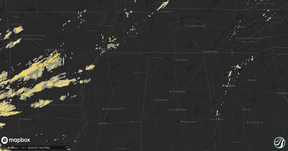 Hail map in Ohio on April 25, 2011