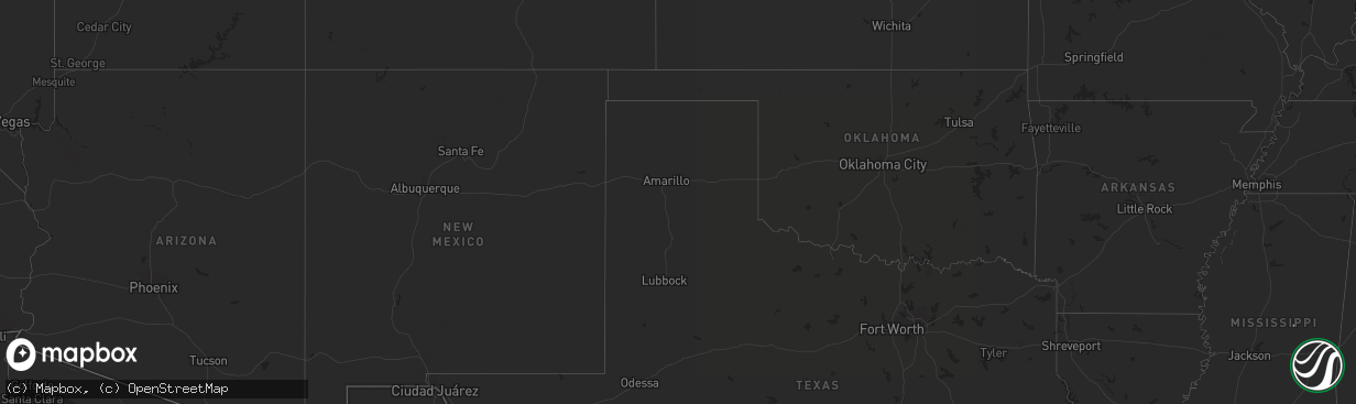 Hail map in Idaho on April 25, 2019