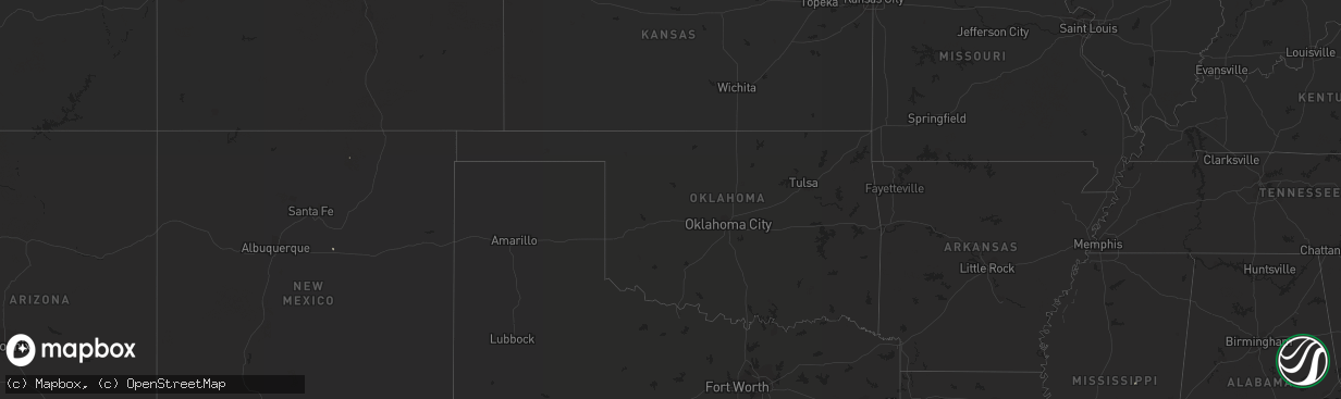 Hail map on April 25, 2019