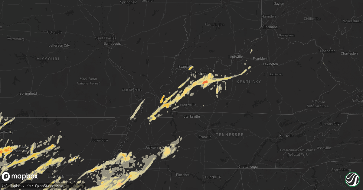 Hail map in Mississippi on April 26, 2011