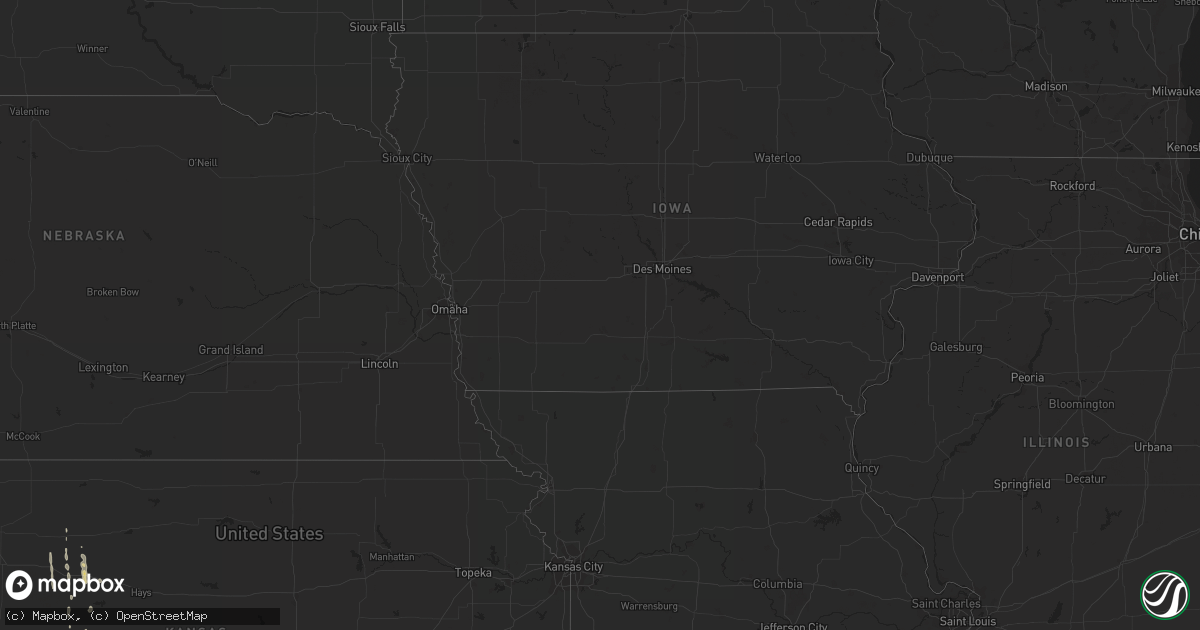 Hail map on April 26, 2012