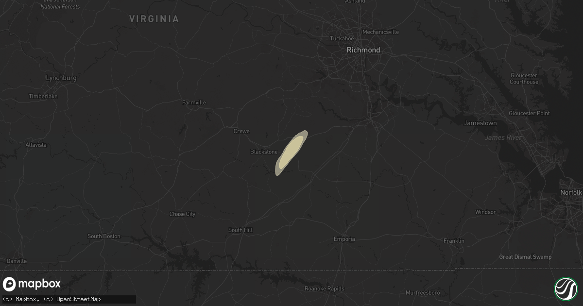 Hail map in Rawlings, VA on April 26, 2018