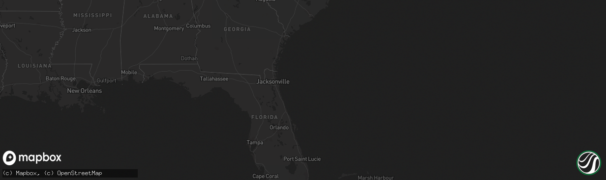 Hail map on April 26, 2018