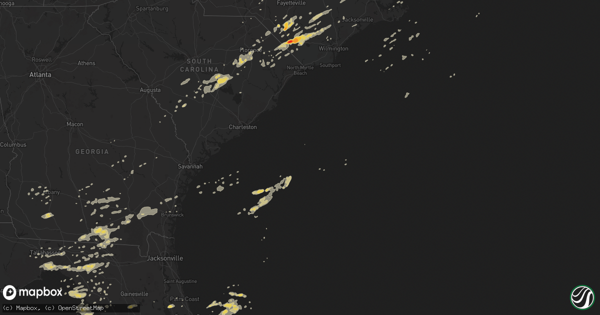 Hail map on April 28, 2011