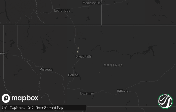 Hail map preview on 04-28-2018