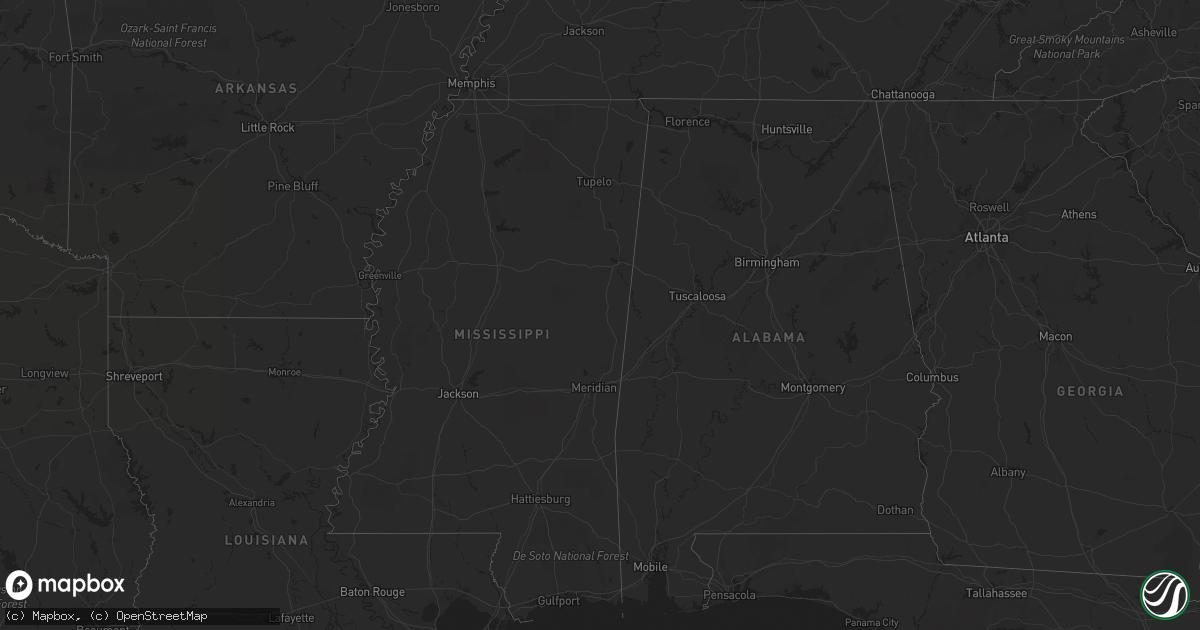 Hail map on April 29, 2011