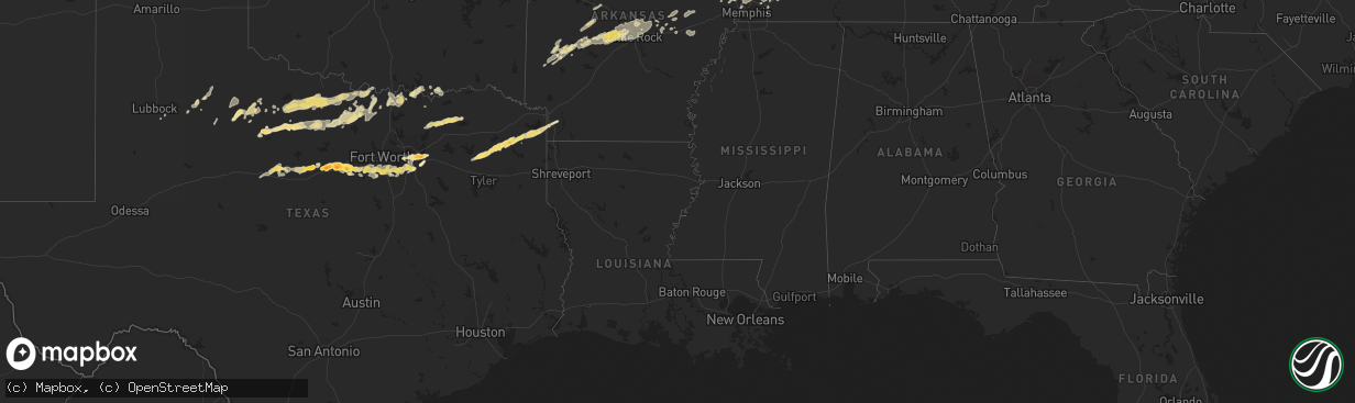 Hail map in Missouri on April 30, 2011