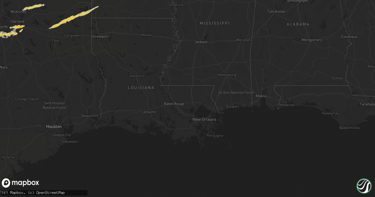 Hail map on April 30, 2011
