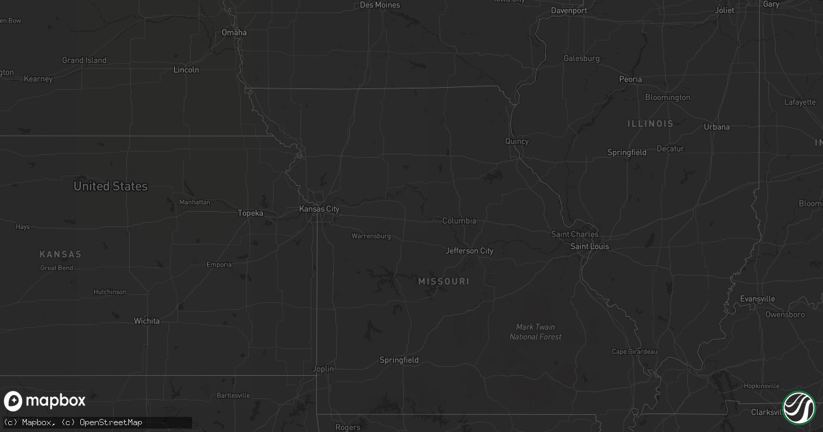 Hail map on April 30, 2015