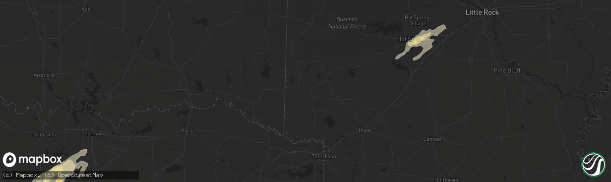 Hail map in Arlington, TN on May 1, 2011