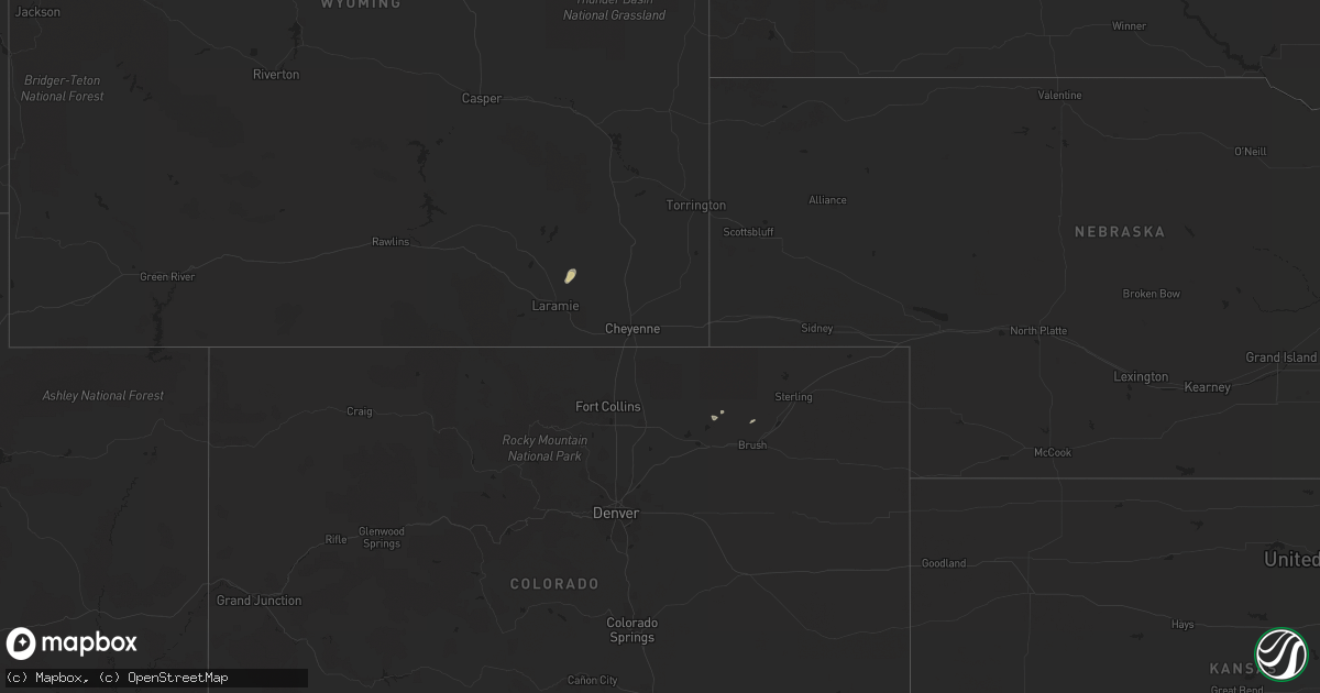 Hail map on May 1, 2020