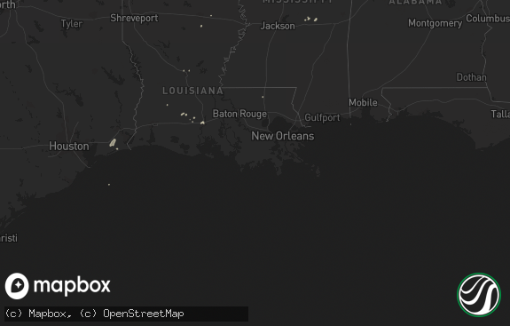 Hail map preview on 05-02-2011