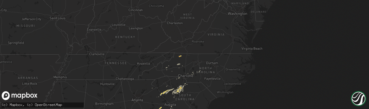 Hail map on May 3, 2011