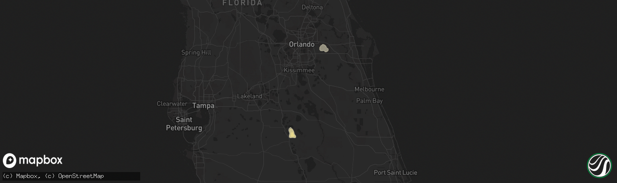 Hail map in Orlando, FL on May 4, 2011
