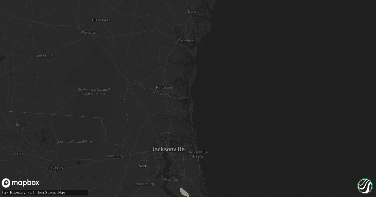 Hail map in Hinesville, GA on May 4, 2013