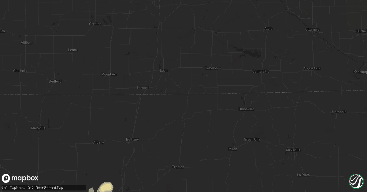 Hail map in Amity, MO on May 5, 2011