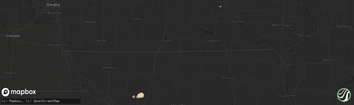 Hail map in Weatherby, MO on May 5, 2011