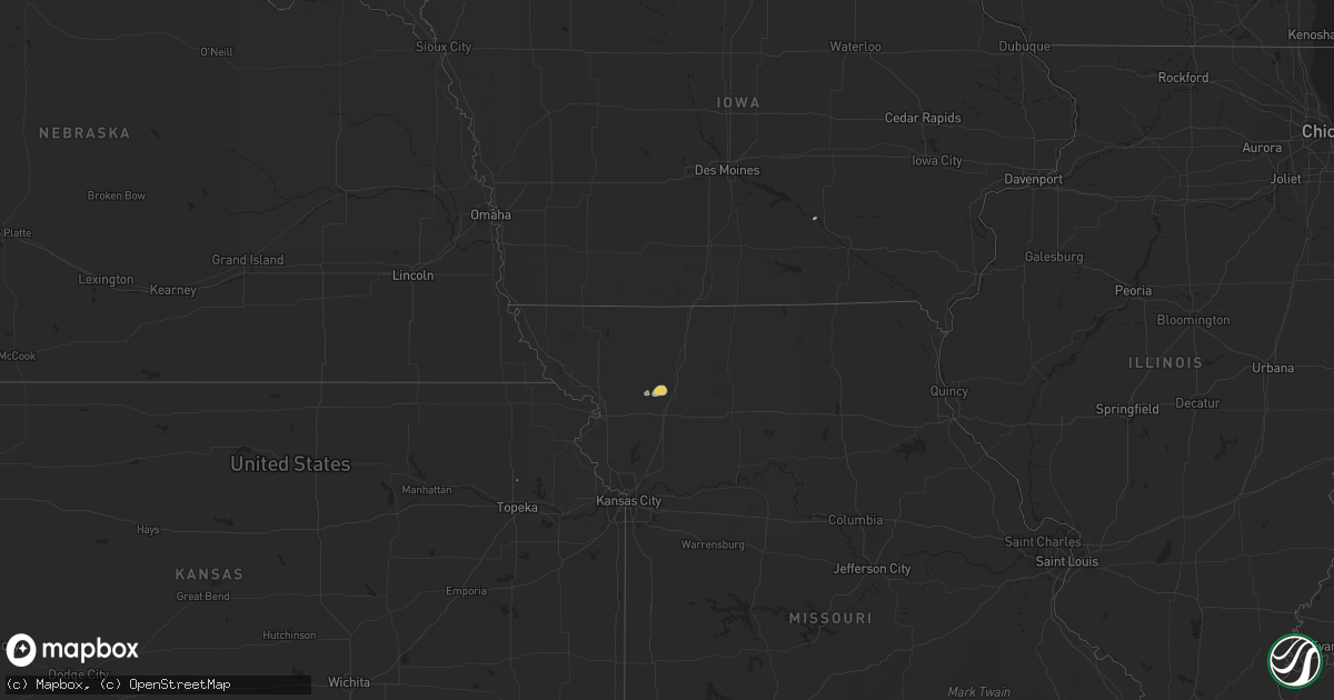 Hail map on May 5, 2011