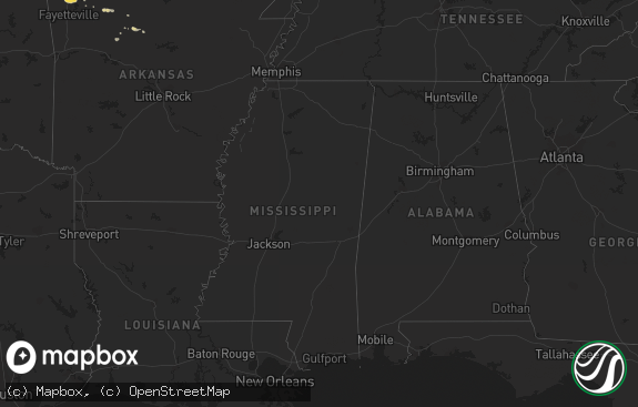Hail map preview on 05-06-2011