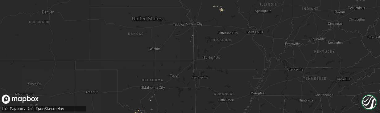 Hail map on May 8, 2011