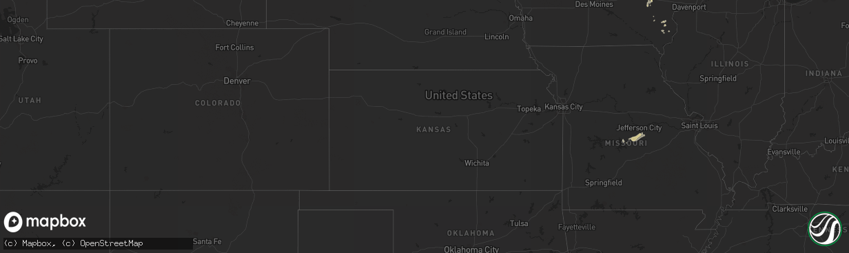 Hail map on May 9, 2011