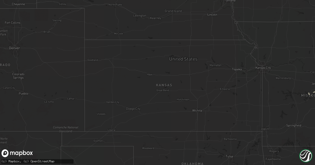 Hail map on May 9, 2011