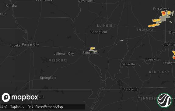 Hail map preview on 05-10-2011