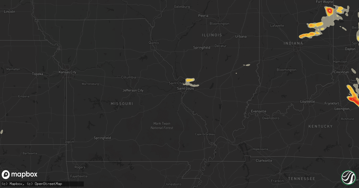 Hail map on May 10, 2011