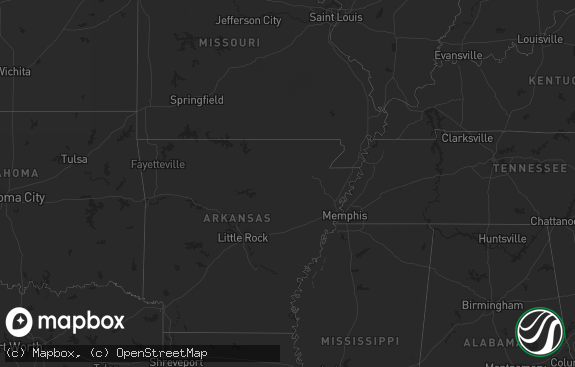 Hail map preview on 05-10-2012