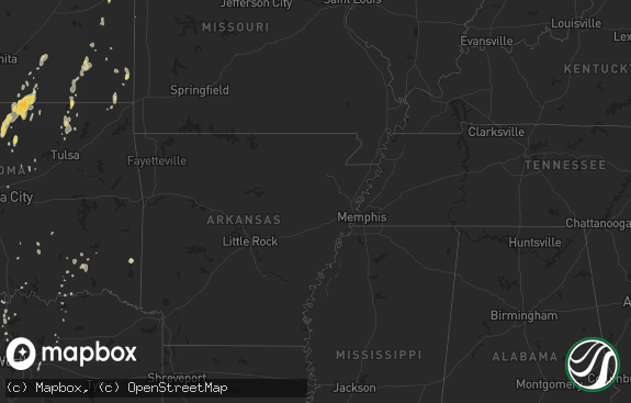 Hail map preview on 05-11-2011