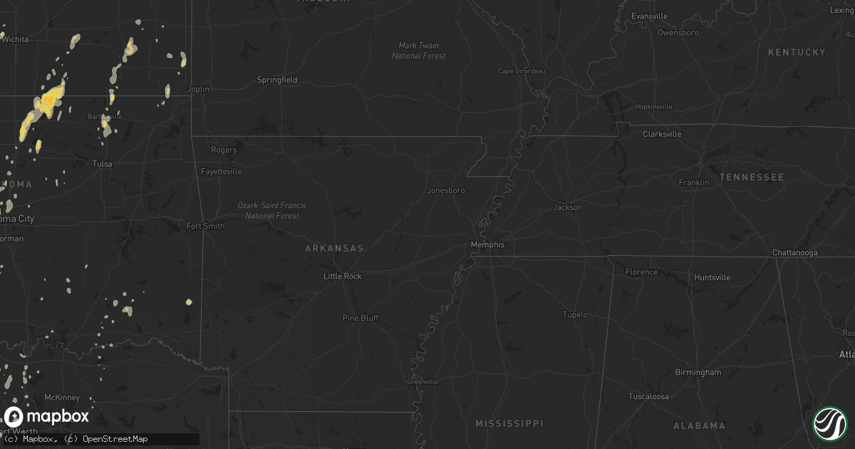 Hail map on May 11, 2011