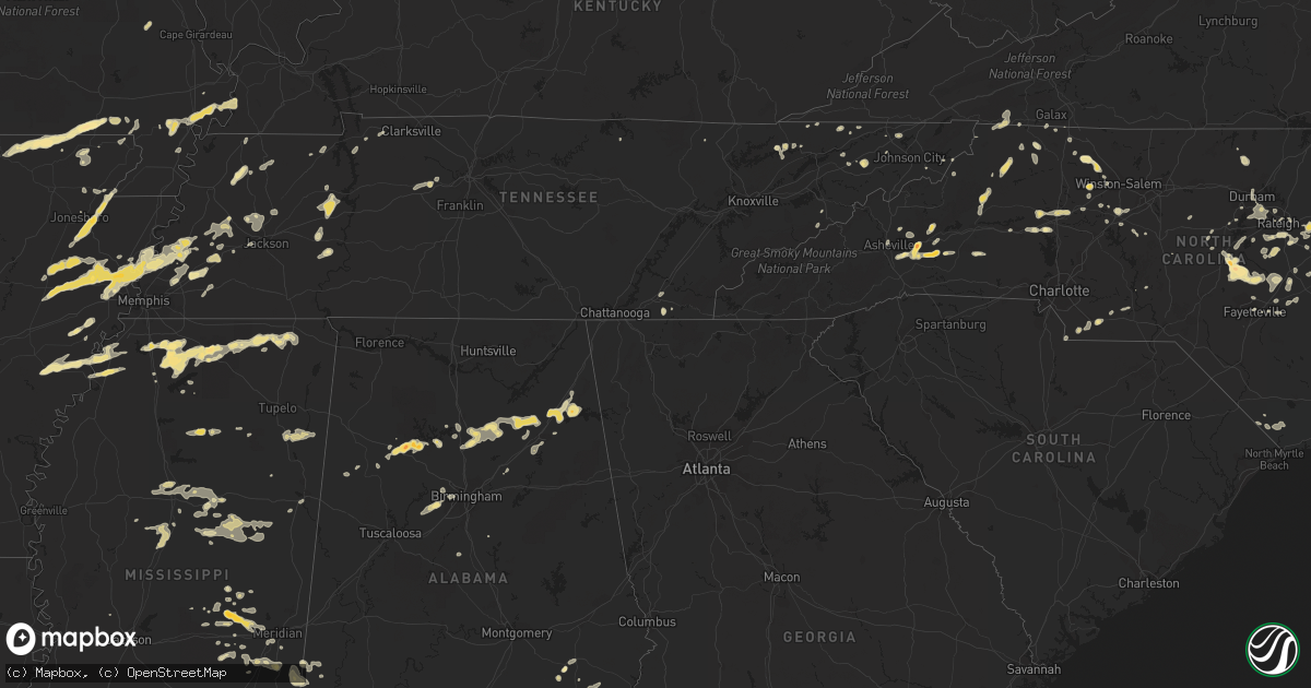 Hail map in Missouri on May 13, 2011