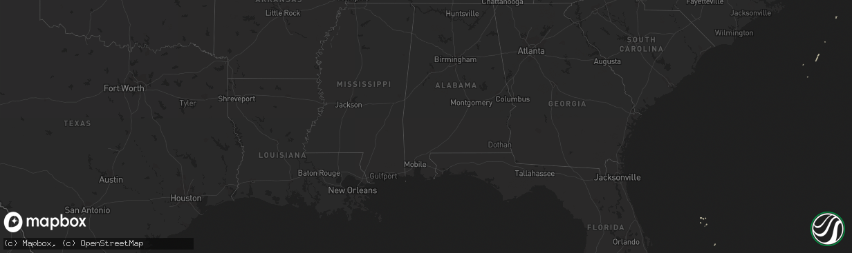 Hail map on May 15, 2011